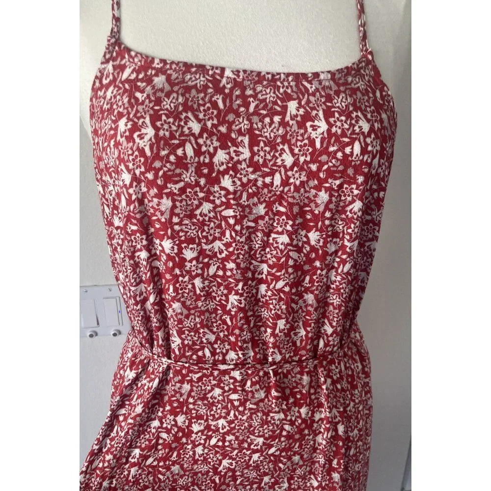 Knox Rose Medium Peasant Sundance Cottage Core Dress Floral Red Multicolor New - Picture 7 of 8